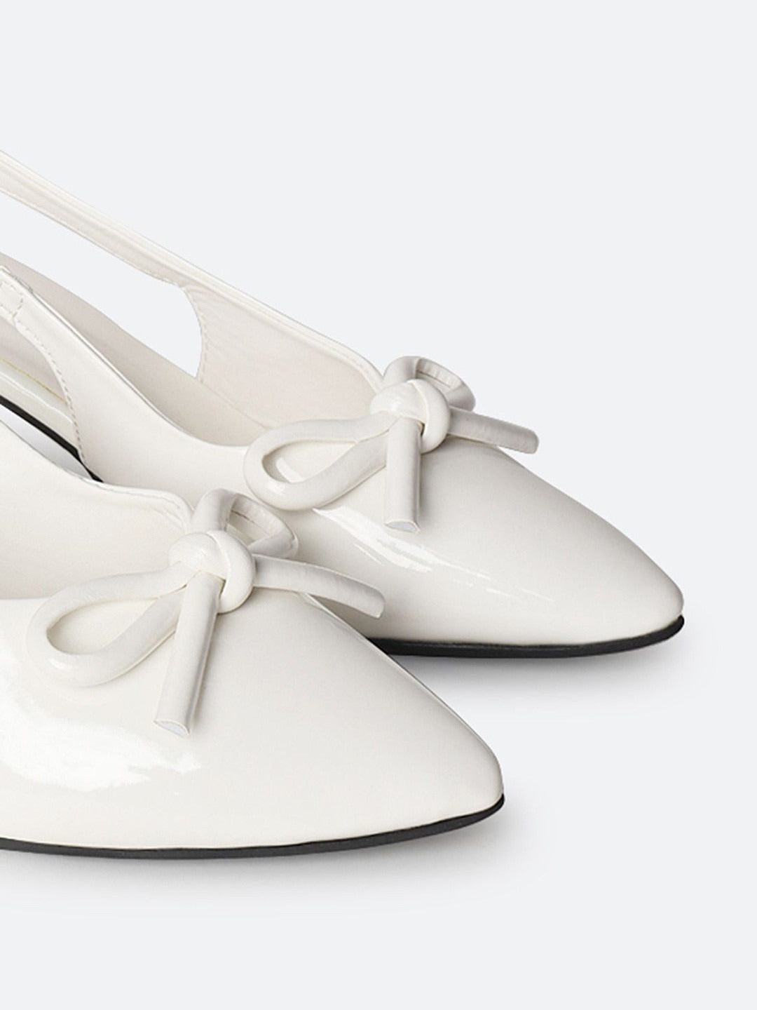 Women’s Bow Slingback Heels – Elegant Pointed Toe Party Pumps